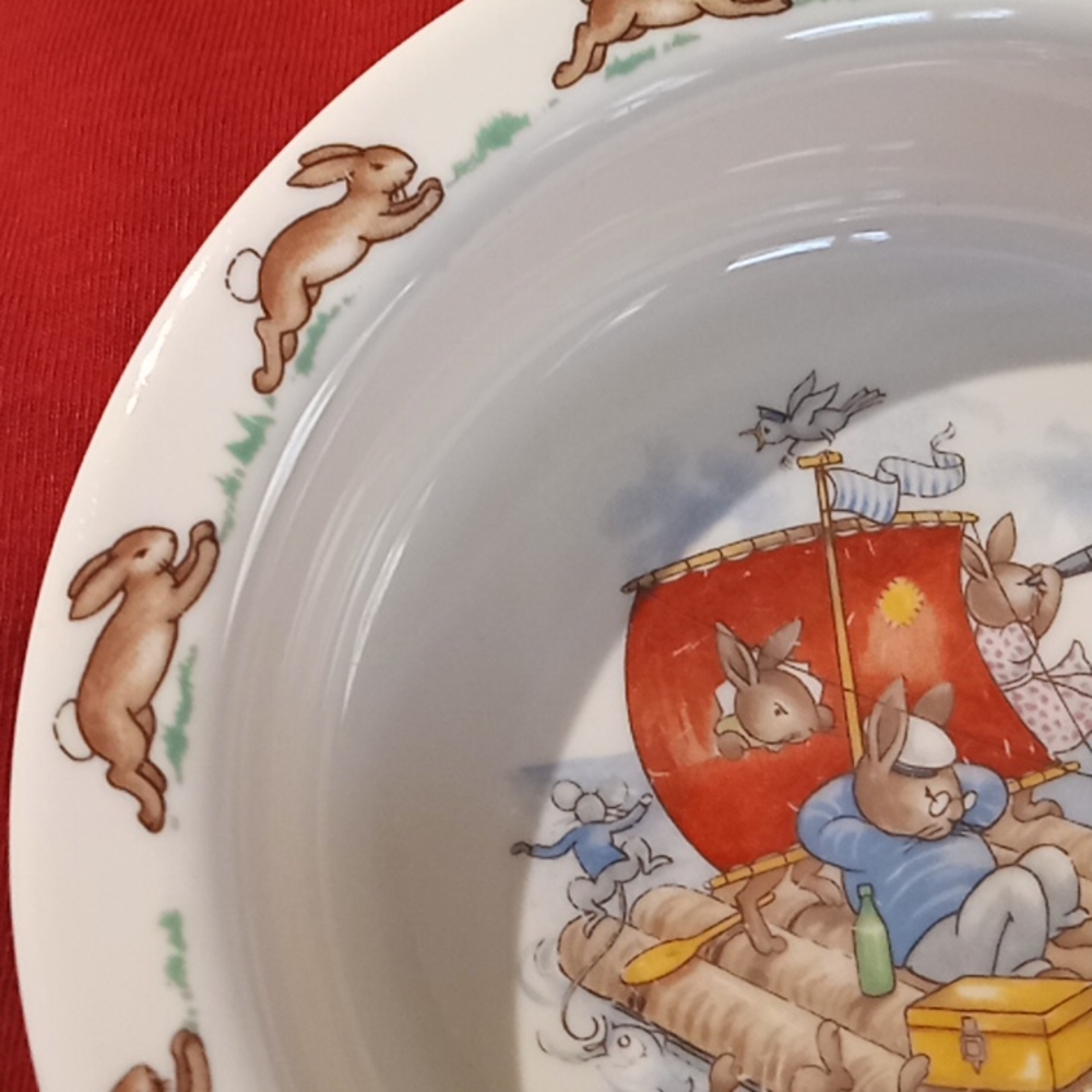 2 Piece Royal Doulton (U.K.) Bowl And Double Handled Mug. Model From 1936. - Picture 4 of 13